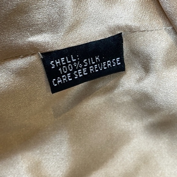 Carmen Marc Valvo Signature Silk Dress Sleeveless Fit and Flare Ribbon Appliqué - Picture 12 of 13